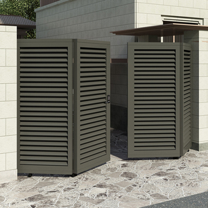 铁艺门别墅庭院大门折叠平移不锈钢单双开门户外百叶智能电动大门