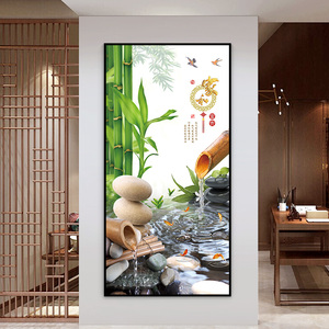 玄关画竹子简约
