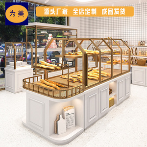 蛋糕面包展柜桃酥饼干展示柜中岛柜蛋糕模型柜边岛柜烘焙店餐盘柜