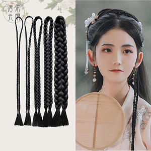 汉服头发假发辫子