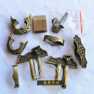 厂家直销唐剑宝装具 高档简单黄铜刀剑零件宝剑配件刀剑壳铜