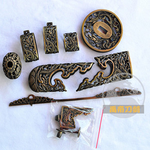 宝剑装具 全铜刀剑配件 刀装具唐剑宝零件 正品雕刻刀装具刀配件
