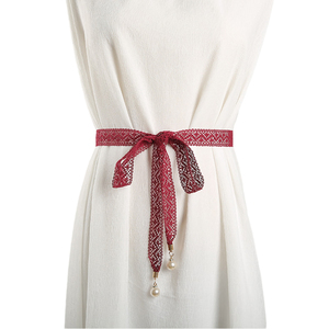 镂空蝴蝶结腰带