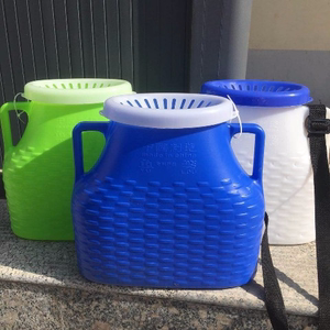 10升不漏水黄鳝漏虾笼赶海鱼篓塑料鱼篓装鱼桶背带手提透气鱼篓