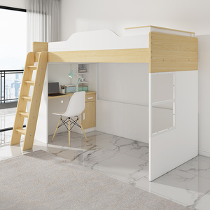 高低床双层床上下铺上床下空高架床两层可拆分儿童上床下桌二架床