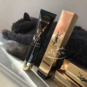 逃花 现货ysl圣罗兰黑丝缎保湿隔离霜妆前乳啫喱40ml隐形毛孔新款