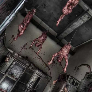 万圣节装饰道具鬼屋密室逃脱恶搞恐怖僵尸干丧尸吊鬼逼真女干尸