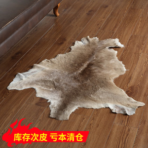 进口澳洲地毯兽皮坐垫动物皮家饰飘窗垫床边垫特价瑕疵款