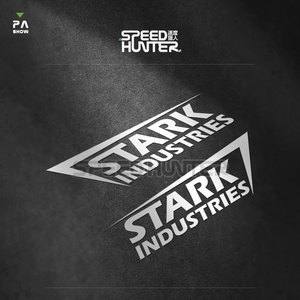 stark industries 斯塔克工业贴纸 钢铁侠 防水反光贴汽车车贴y07