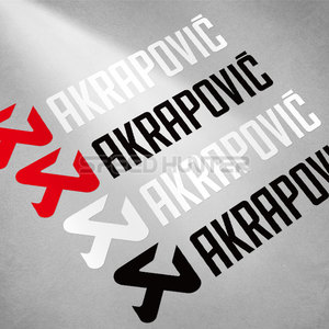 akrapovic 天蝎 改装排气管 摩托车贴纸 车身防水反光贴