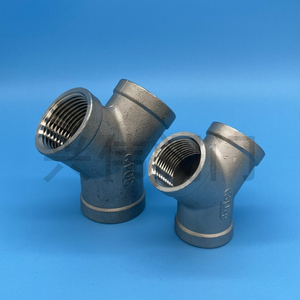 304不锈钢内牙y型三通 内丝y型三通内螺纹y三叉三通