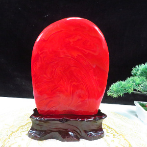 精品鸡血石摆件天然南非奇石红碧玉家居原石礼品收藏奇石红色石头