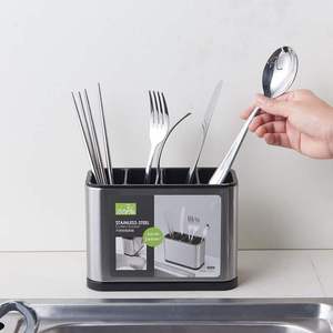 不锈钢厨房用品筷子刀叉铲勺子沥水架刀架厨房餐具收纳整理置物架