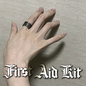 【MAS救护所】钛钢 镂空十字架 做旧 开口戒指 指环 防过敏不褪色