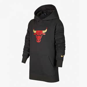 nike/耐克正品芝加哥公牛队nba 大童休闲运动套头连帽卫衣 dj5506