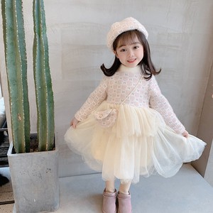 2020冬季新款651韩版加绒蛋糕裙三件套女童中小童公主连衣裙洋气