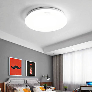 视贝-超薄全白面包灯LED吸顶灯12W18W24W防频防蚊虫室内灯具装饰