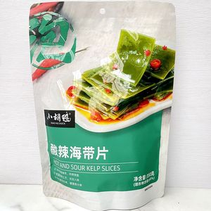 小胡鸭酸辣海带片袋装350g爽口卤味即食小吃休闲零食内含小包装