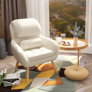 懒人沙发家用卧室书房办公电脑椅单人小沙发阳台休闲椅子靠背躺椅