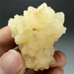 天然结晶石花状方解石晶簇透明亮度好矿物晶体矿石教学标本原石