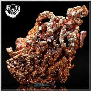 自然铜铜矿原矿原石天然金黄色矿物晶体科普教学标本奇石摆件at77