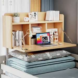 床上桌宿舍书桌可折叠大学生寝室电脑桌带锁上下铺懒人写字小桌子