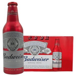 百威啤酒红色铝罐Budweiser国产版355ml整箱装24瓶新日期促销价