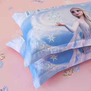 夏季爱莎公主全棉枕套单个30x50冰雪奇缘儿童枕头芯套纯棉40x60cm