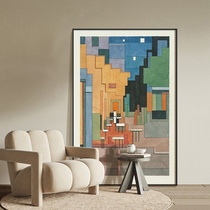 梵高世界名画马赛克大幅落地画客厅装饰画竖版玄关画过道走廊挂画