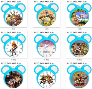 h款蓝色14熊出没光头强熊大熊二闹钟卡通宝宝小孩玩具儿童卧室学