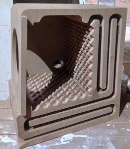 3寸/4寸/6.5寸迷宫音箱hifi书架蜂窝空壳高密度板桦木实木diy音响