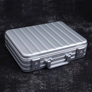 铝镁合金手提密码箱商务公文箱证件资料箱子工具仪器箱登机旅行箱