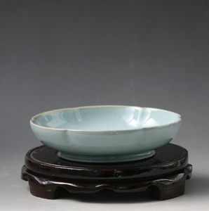 58匠心豫品淘宝汝瓷天青淑女瓶 玉松汝瓷 中国工艺美术大师孟玉松