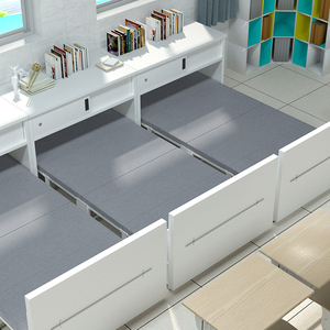 折叠床单人学生教室午休床午睡神器简易床入柜式一体隐形床