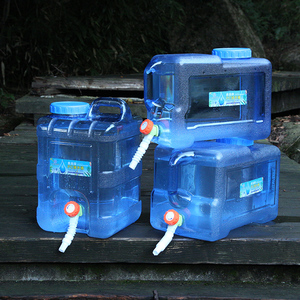 15升pc纯净水桶带水龙头矿泉水桶空桶18升饮水机方形车载储水家用