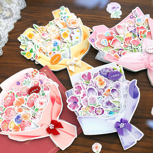3D立体花束贺卡diy手工制作材料包活动团建母亲节教师节礼物卡片