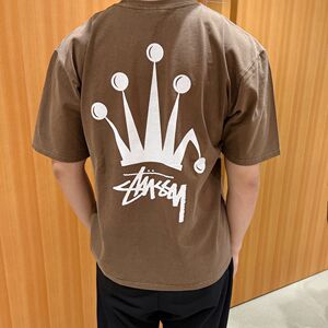 6折日现*蝴蝶控日本代购 stussy 皇冠标志t恤kk