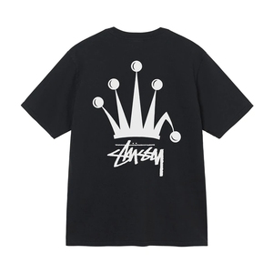 蝴蝶控日本代购 stussy 皇冠字母标志t恤衫上衣ye