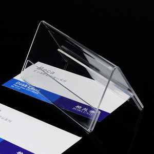 亚克力台签桌台卡支架展示牌透明双面台牌价格牌标价牌高档标签牌