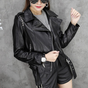 佟二堡皮衣女真皮短款