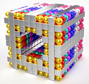 巴克球方块5mm1000颗正方形魔方星八球磁铁吸铁石拼搭积木玩具