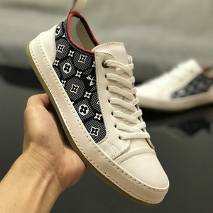 欧洲站mg58lv男鞋白色真皮板鞋男英伦潮流小白鞋百搭青年潮鞋大牌