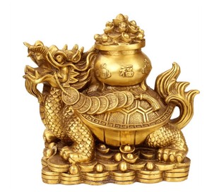 开光2019年吉祥物秘法九转天德圣鼎龙龟摆件