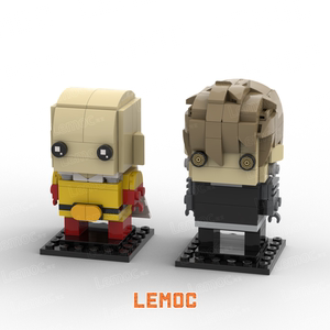 lego 乐高 一拳超人 埼玉 杰诺斯 方头仔 moc 零件包 生日礼物