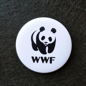 wwf 世界自然基金会别针徽章冰箱贴动物环境保护大熊猫周边纪念品