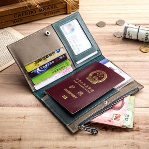 多功能机票护照夹皮出国旅行护照包韩国真皮证件袋收纳钱包保护套
