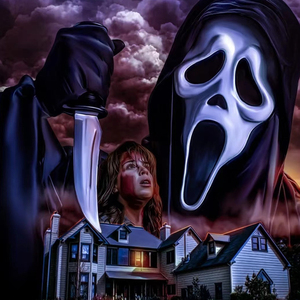 骷髅面具cos成人动漫惊声尖叫舞会密室死神鬼屋头套吓人万圣节