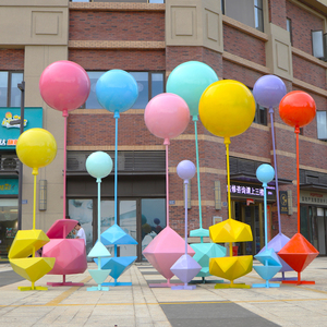 户外景区大型几何热气球雕塑公园装饰售楼部广场商场美陈布置摆件_阿