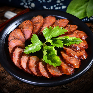 留意家川味麻辣香肠350g腊肉肠农家风味烟熏腌腊年货四川特产香肠