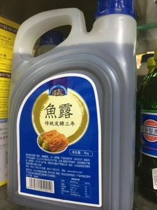 包邮 韩式 浦晟蓝鱼露3kg 蓝标银鱼汁 韩国泡菜辣白菜用调味汁